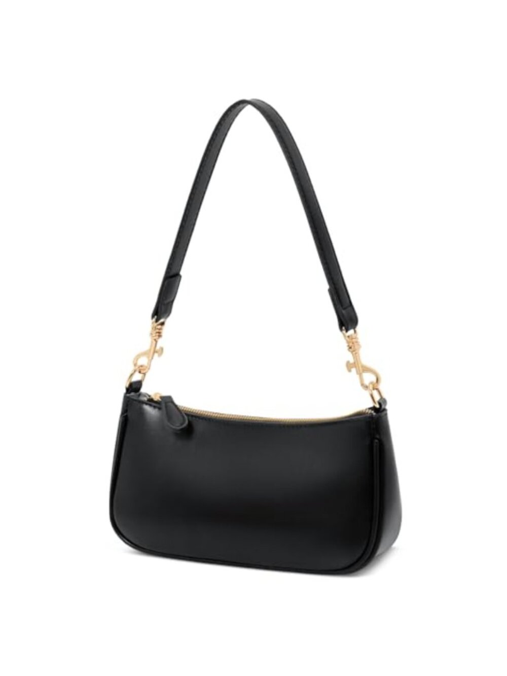 Small PU Vegan Leather Shoulder Bag with Card Slots & Crossbody Chain